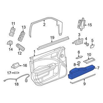 Dodge OE - Front Left Door Armrest