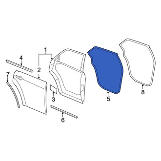 Dodge OE - Rear Left Outer Door Seal