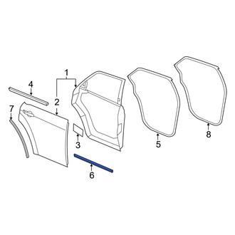 Dodge OE - Rear Lower Door Seal