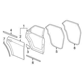 Dodge OE - Rear Door - Door & Components