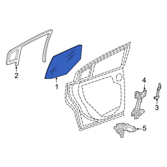 Dodge OE - Front Left Door Glass