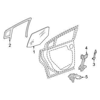 Dodge OE - Rear Door - Glass & Hardware
