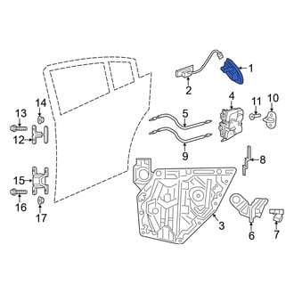 Dodge OE - Front Left Outer Exterior Door Handle