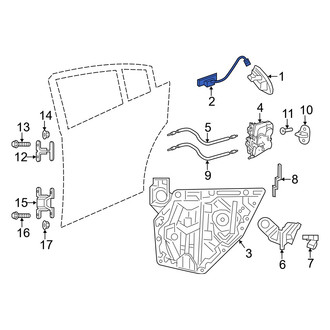 Dodge OE - Rear Right Exterior Door Handle Base