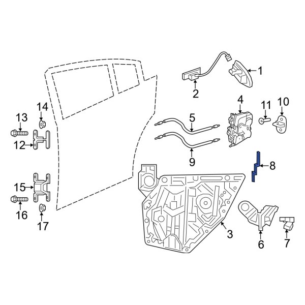 Door Lock Operating Rod