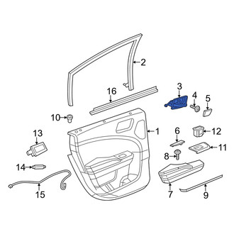 Dodge OE - Rear Left Inner Interior Door Handle