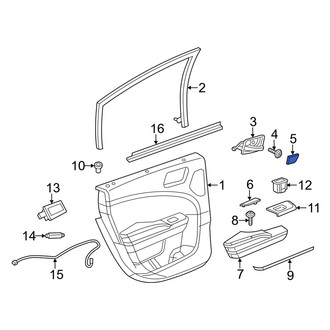 Dodge OE - Front Right Door Interior Trim Panel Cap