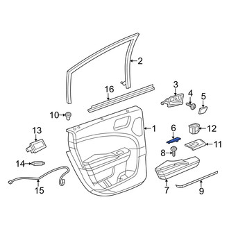 Dodge OE - Front Left Door Panel Insert
