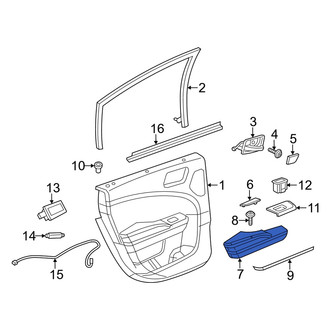 Dodge OE - Front Left Door Armrest