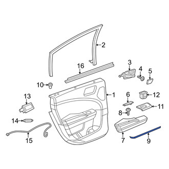 Dodge OE - Rear Right Door Trim Molding