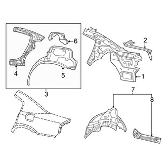 Dodge OE - Quarter Panel - Inner Structure