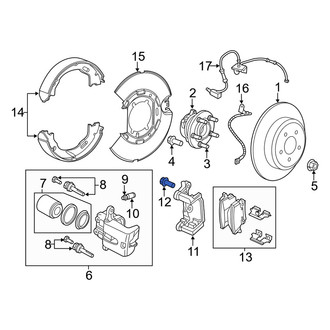 Dodge OE - Disc Brake Caliper Anchor Plate Bolt