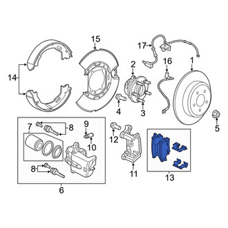 Dodge OE - Rear Disc Brake Pad Set