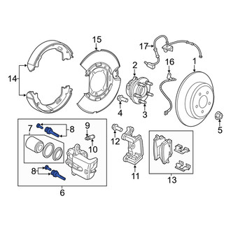 Dodge OE - Rear Disc Brake Caliper Pin