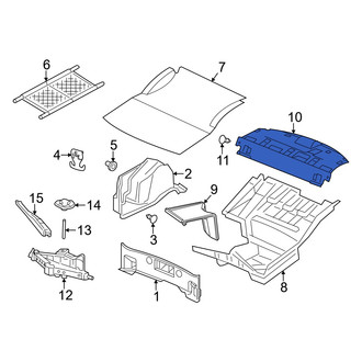 Dodge OE - Rear Package Tray Trim