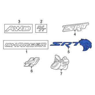 Dodge OE - Rear Deck Lid Emblem