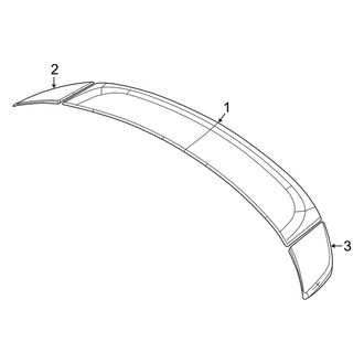 Dodge OE - Trunk Lid - Spoiler (3 Piece)