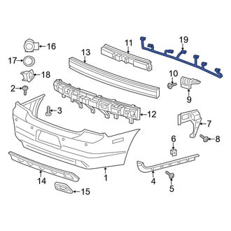 Dodge OE - Rear Parking Aid System Wiring Harness