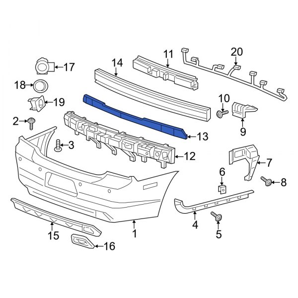 Bumper Cover Reinforcement Beam