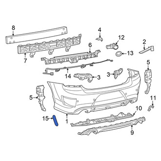 Dodge OE - Rear Left Bumper Trim