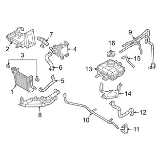 Dodge OE - Cooling - Radiator & Components (Auxiliary, Radiator), (6.2L)