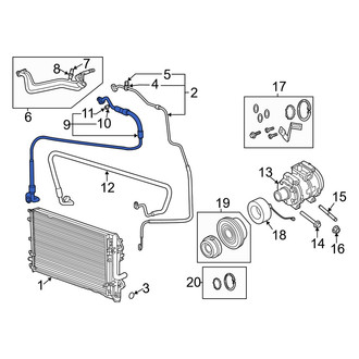 Dodge OE - A/C Refrigerant Suction Hose