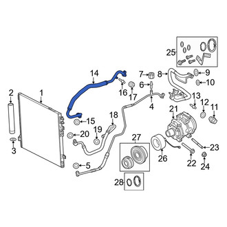 Dodge OE - A/C Refrigerant Suction Hose