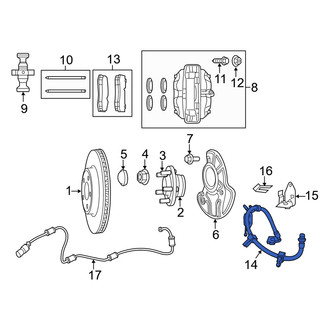Dodge OE - Front Left Brake Hydraulic Hose