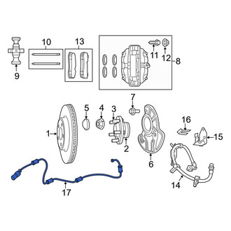 Dodge OE - Front ABS Wheel Speed Sensor