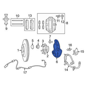 Dodge OE - Front Right Brake Dust Shield