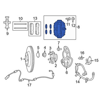 Dodge OE - Front Left Disc Brake Caliper