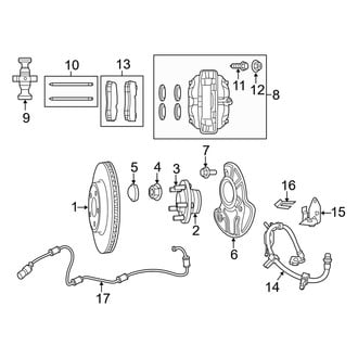 Dodge OE - Front Suspension - Brake Components (With Brembo)