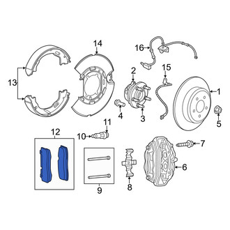 Dodge OE - Rear Disc Brake Pad Set