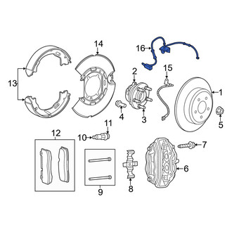 Dodge OE - Rear Right ABS Wheel Speed Sensor