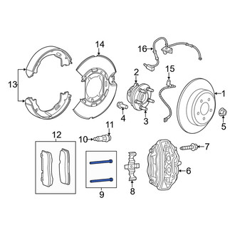 Dodge OE - Rear Disc Brake Caliper Pin
