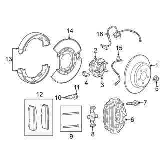 Dodge OE - Rear Suspension - Brake Components