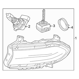 Dodge OE - Front Lamps - Headlamp Components