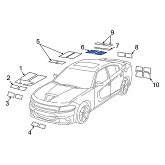 Dodge OE - Upper Deck Lid Decal