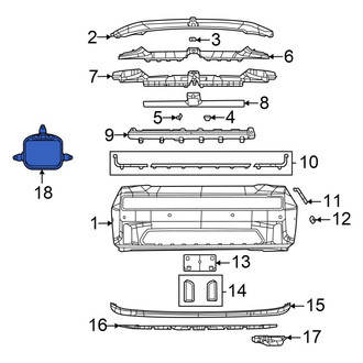 Dodge OE - Front Bumper Cover Emblem