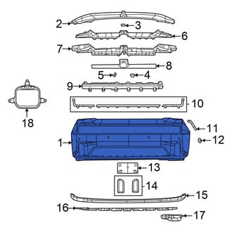 Dodge OE - Front Bumper Cover