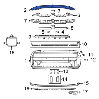 Dodge OE - Front Upper Bumper Trim