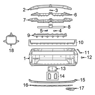 Dodge OE - Park Assist Camera Bracket