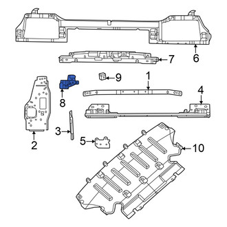 Dodge OE - Left Radiator Support Bracket