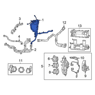 Dodge OE - Upper Drive Motor Battery Pack Coolant Hose