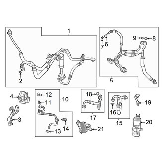 Dodge OE - Air Conditioner & Heater - Condenser, Compressor & Lines (A/C Lines)