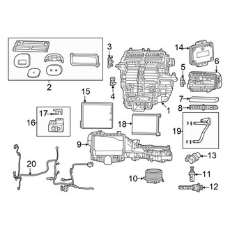 Dodge OE - Air Conditioner & Heater - Evaporator & Heater Components