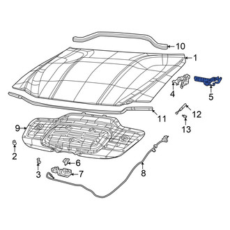 Dodge OE - Front Center Hood Insulation Pad