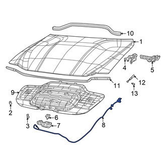Dodge OE - Front Hood Release Cable