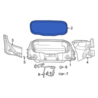 Dodge OE - Front Deck Lid Seal