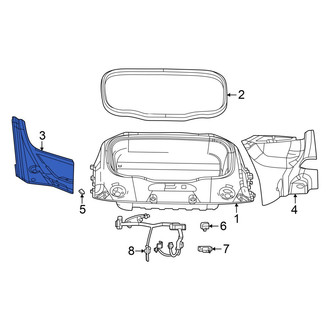 Dodge OE - Front Right Trunk Trim Panel